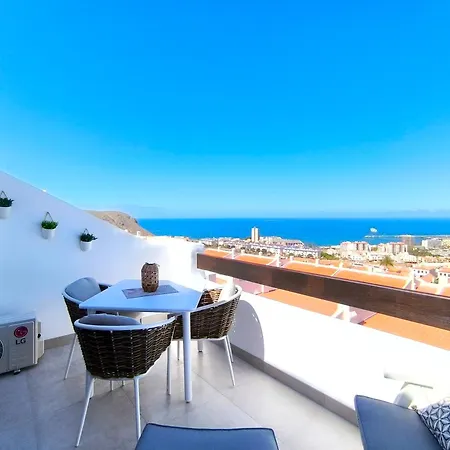 شقة Cristianos - Breathtaking View, Ac, Heated Pool, Fibre Net *