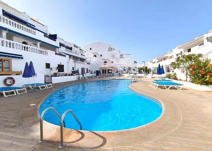 Cristianos - Breathtaking View, Ac, Heated Pool, Fibre Net Lejlighed *