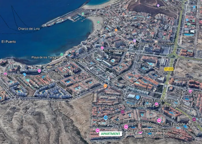 Cristianos - Breathtaking View, Ac, Heated Pool, Fibre Net * 로스크리스티아노스