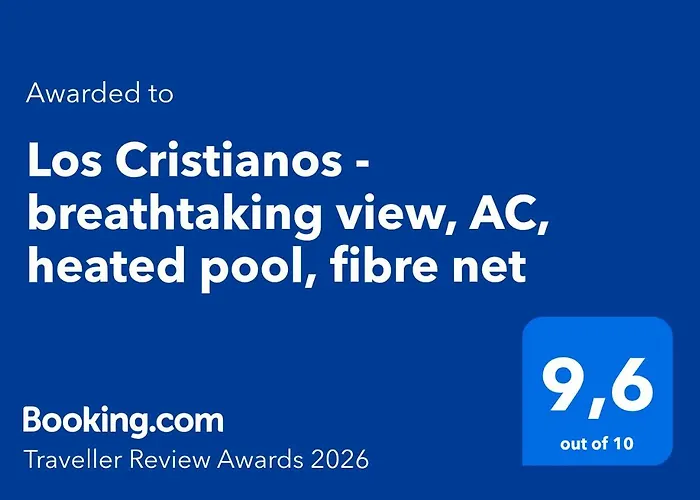 Cristianos - Breathtaking View, Ac, Heated Pool, Fibre Net